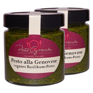 Pesto Genovese -Basilikum Pesto vegan- 2 x 160 g Duo-Pack