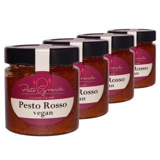 Pesto Rosso vegan 4 x 160 g Quadro-Pack