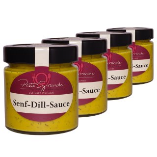 Senf-Dill-Sauce 4 x 190g Quadro-Pack