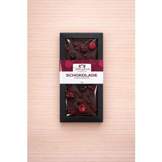 Zartbitter-Schokolade mit Cranberries 90 g